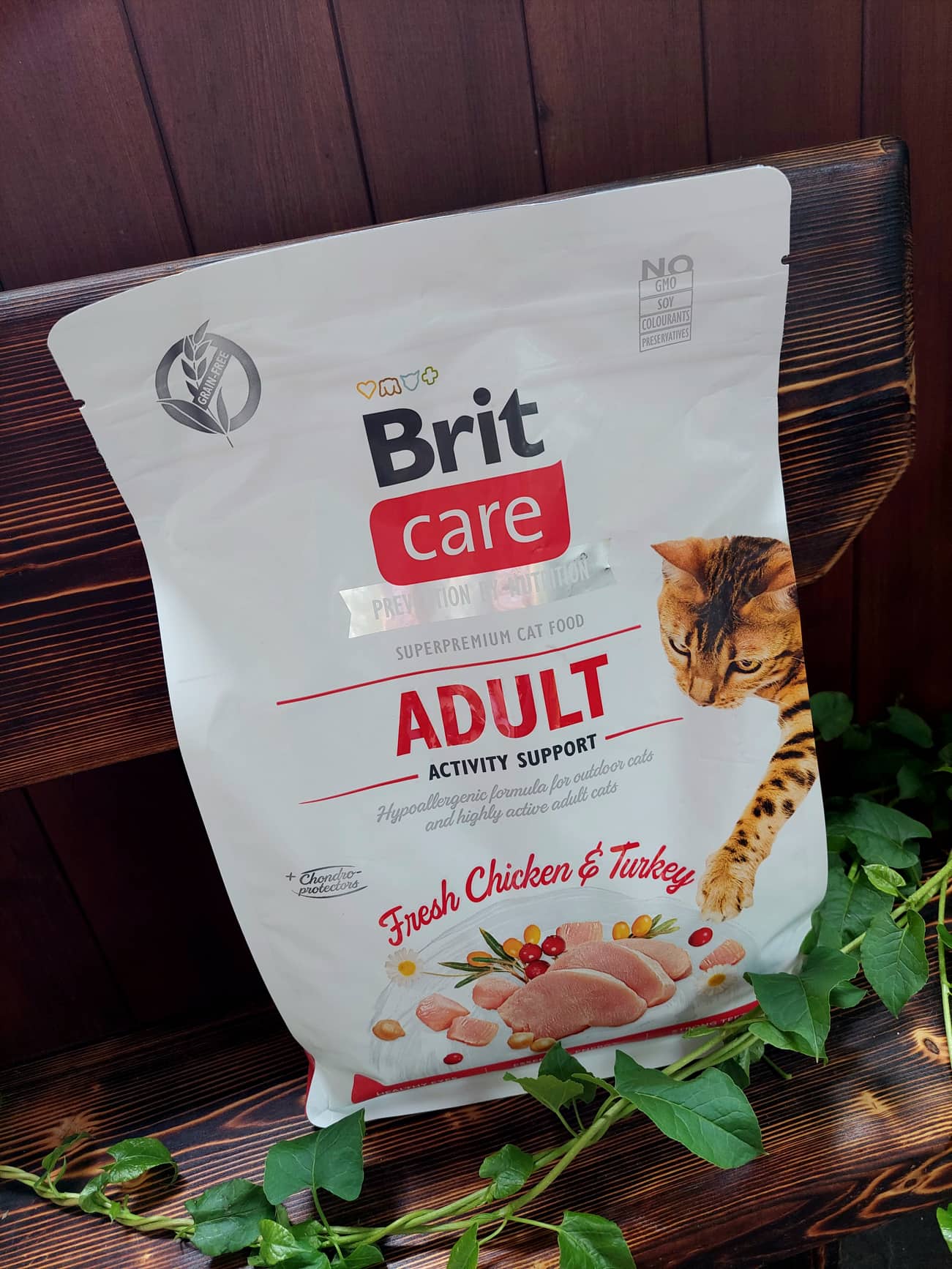 Brit Care Cat Adult Activity Support kuře GF granule  pro kočky 0,4 kg