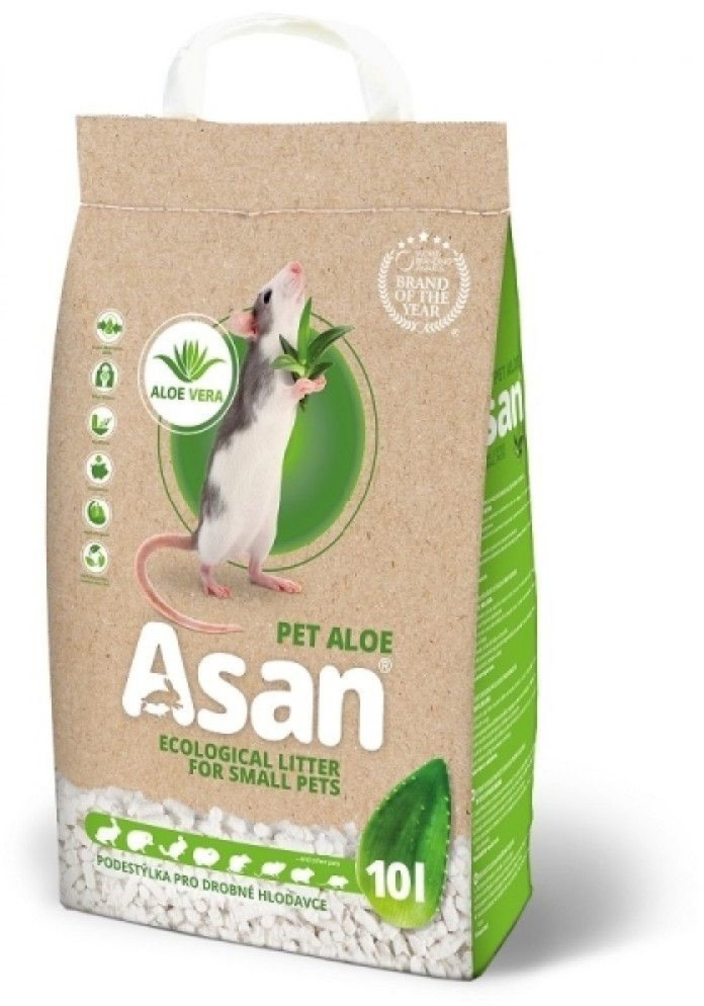 ASAN Pet Aloe Podestýlka hlodavce a králíčky 10l