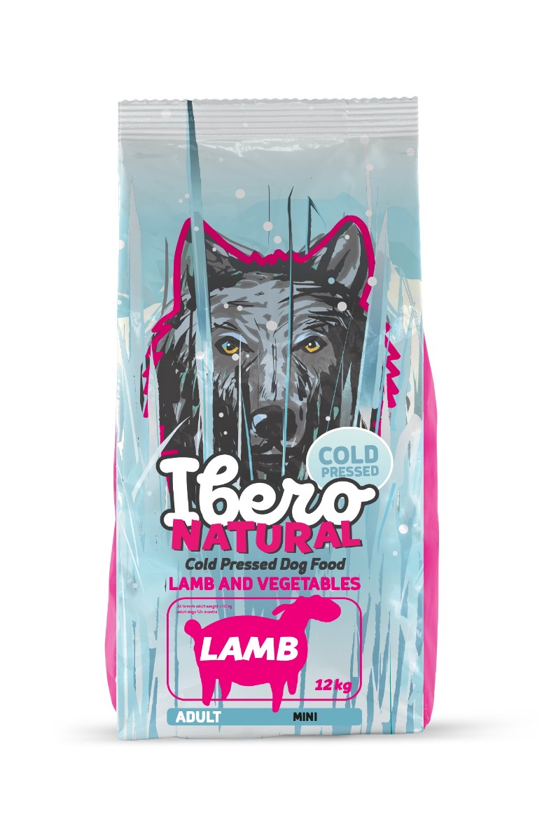 Ibero Cold Pressed Dog Adult Small granule pro psy jehněčí 12 kg