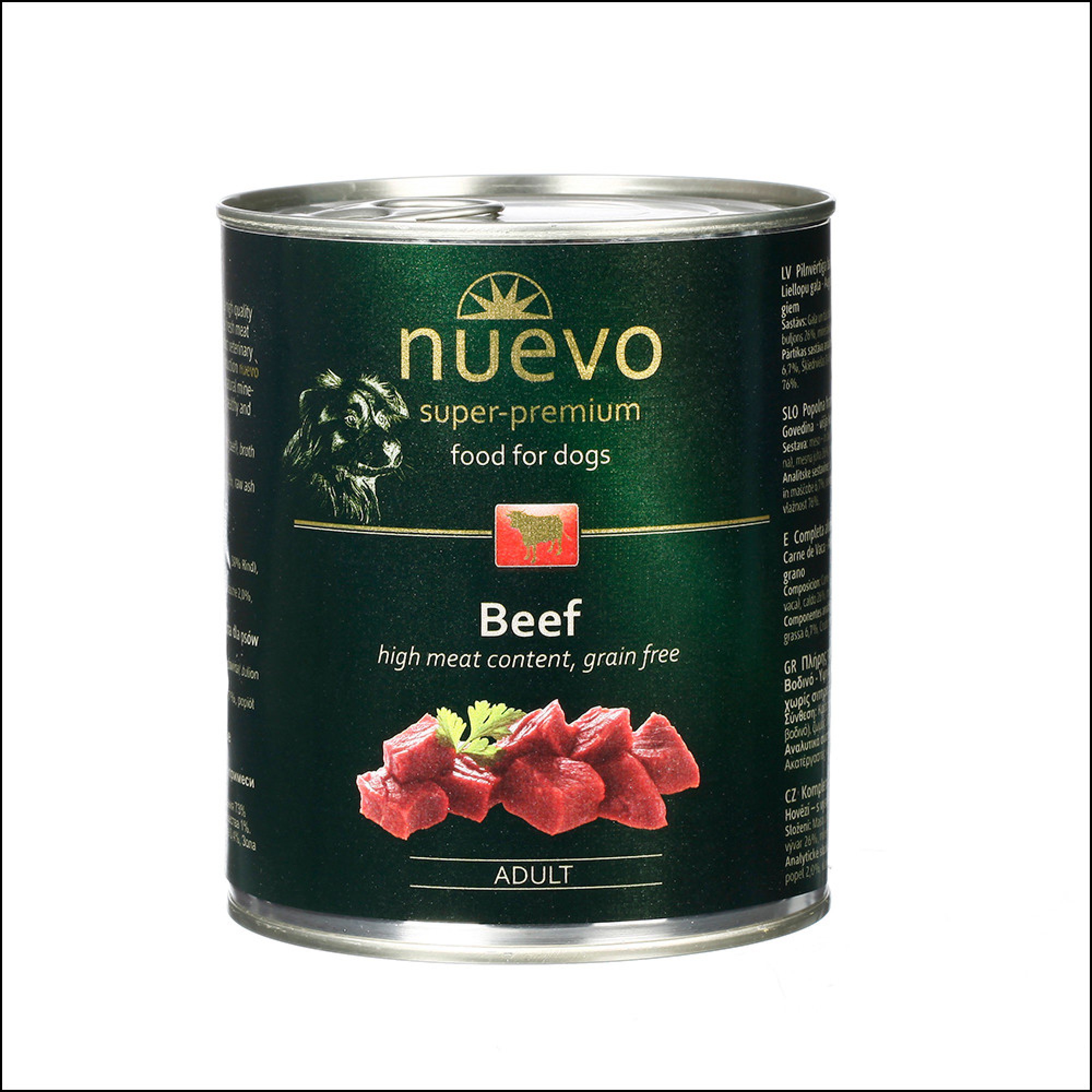 Nuevo Dog Adult konzerva pro psy hovězí 800 g