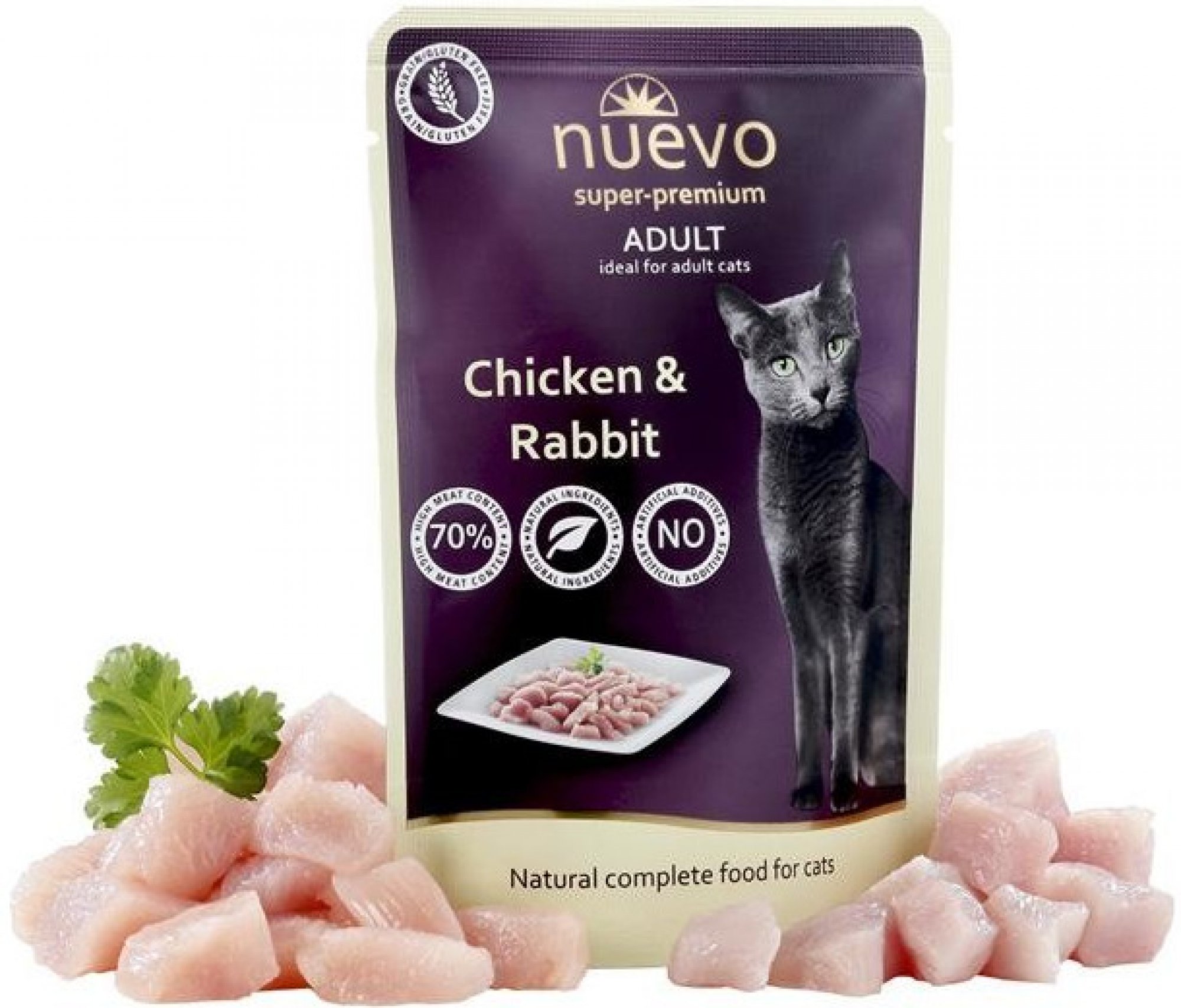 Nuevo kapsička pro kočky Adult kuře a králík 85 g