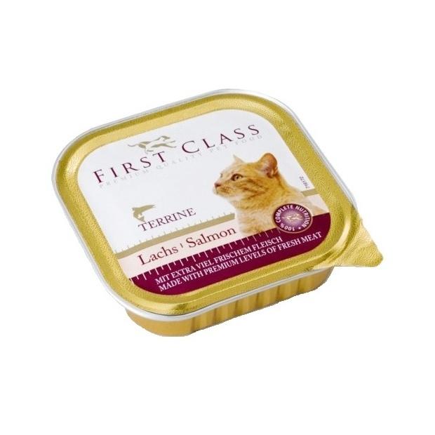 First Class paštika pro kočky s lososem 100 g
