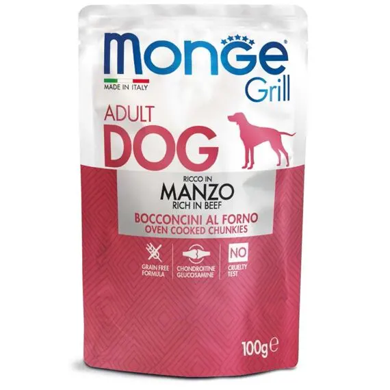 Monge Grill kapsička pro psy hovězí 100 g