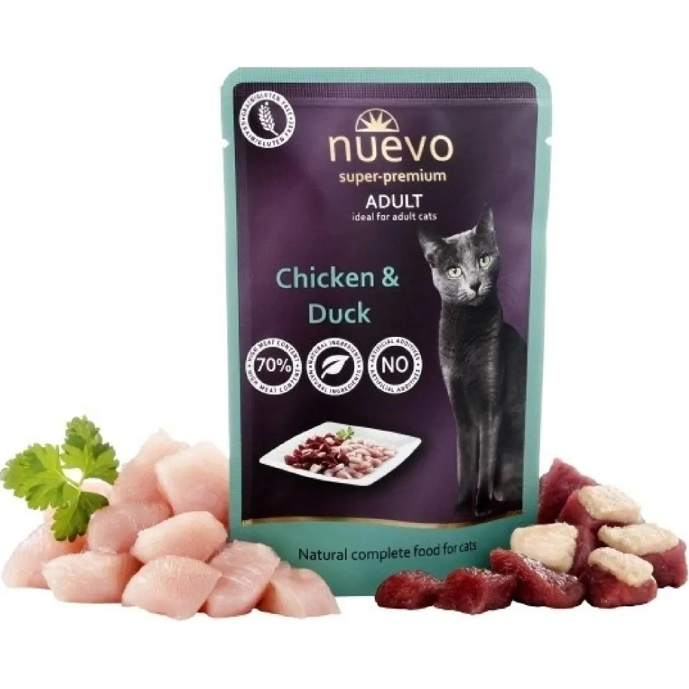 Nuevo kapsička pro kočky Adult kuře a kachna 85 g