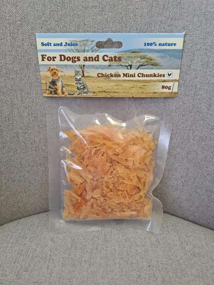For Dogs and Cats kuřecí mini kousky poloměkké 80g