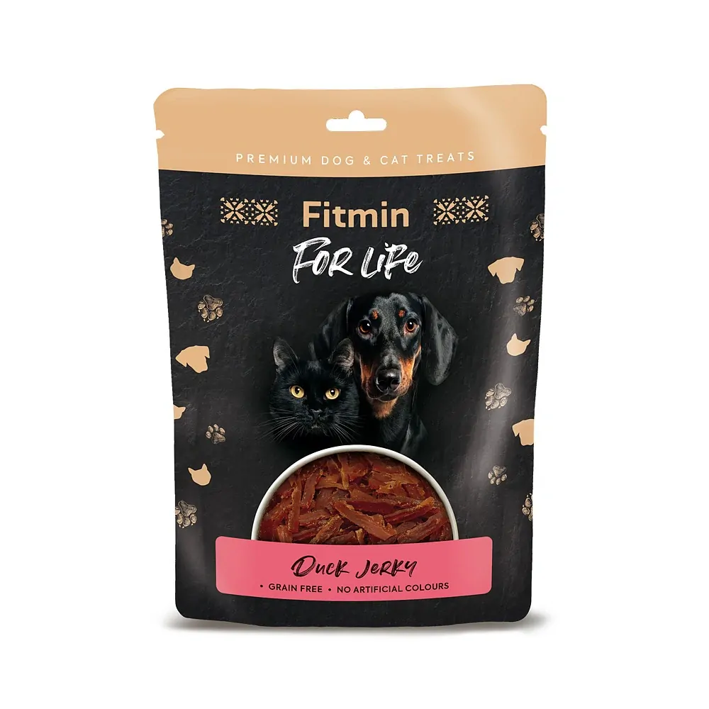 Fitmin FL dog,cat poch. kachní jerky 70g