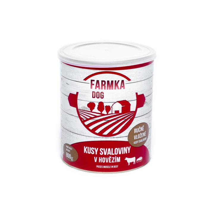 Falco Farmka konzerva pro psy hovězí svalovina 800 g