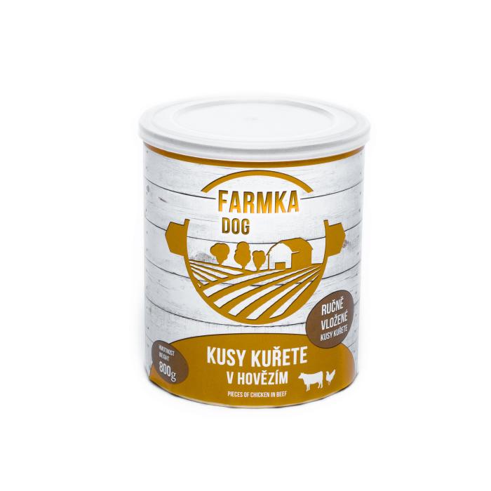 Falco Farmka konzerva pro psy kuře 800 g