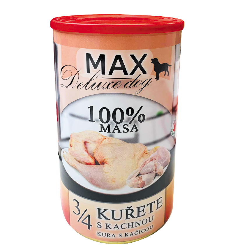 Falco Max konzerva pro psy 3/4 kuře, kachna 1200 g