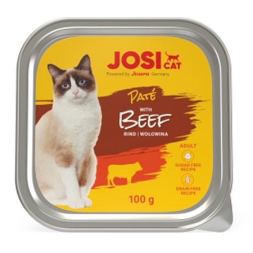 Josicat Paté paštika pro kočky hovězí 100 g