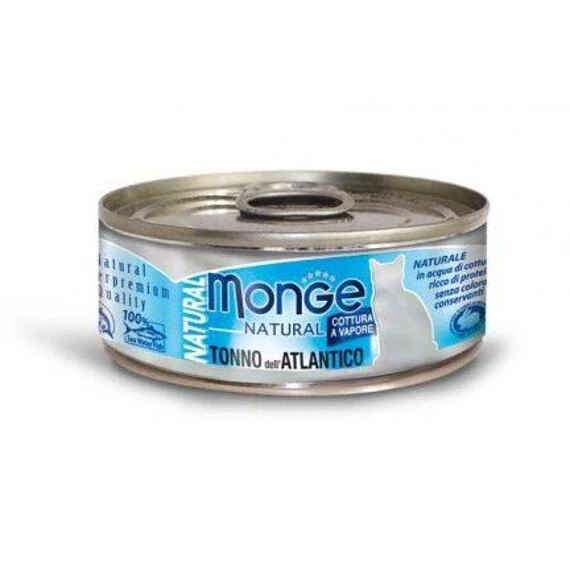 Monge Natural konzerva pro kočky s atlantickým tuňákem 80 g