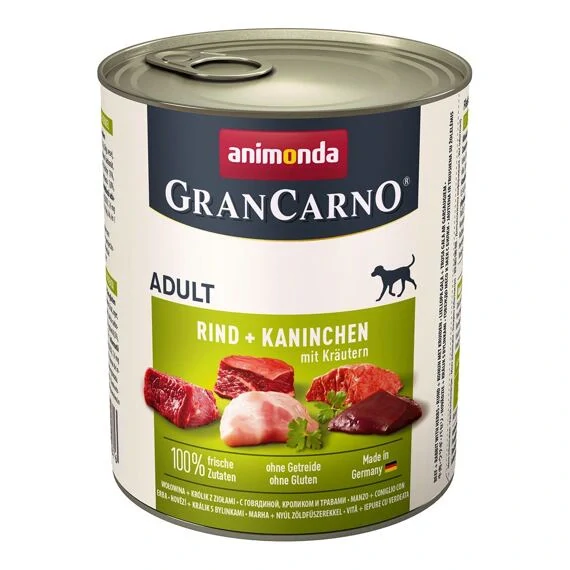 Animonda GranCarno Adult konzerva pro psy králík, bylinky 800 g