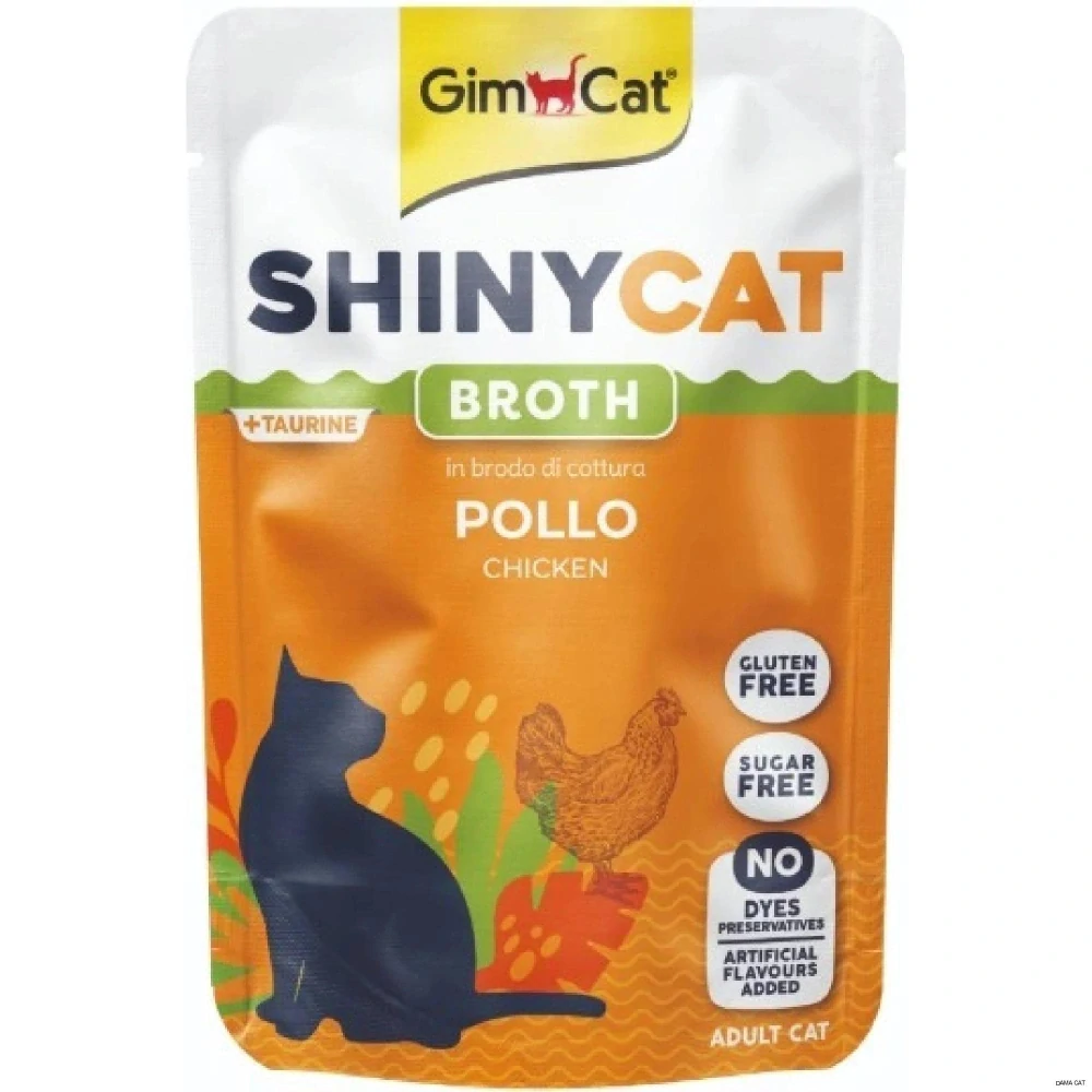 GimCat ShinyCat kapsička pro kočky kuře ve vývaru 70 g