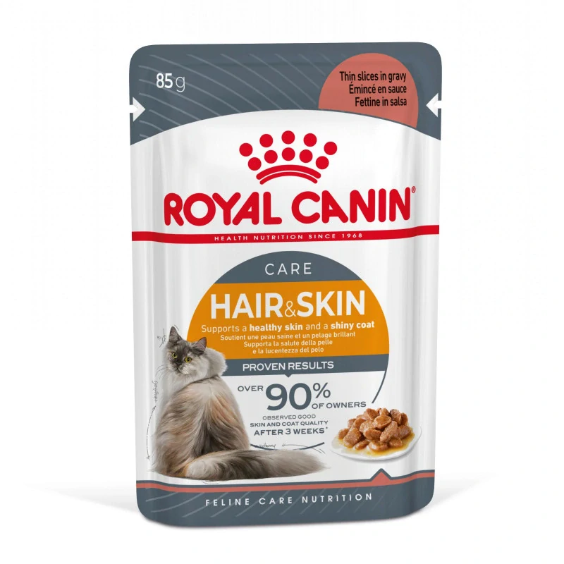 Royal Canin Hair & Skin kapsička pro kočky ve šťávě 85 g