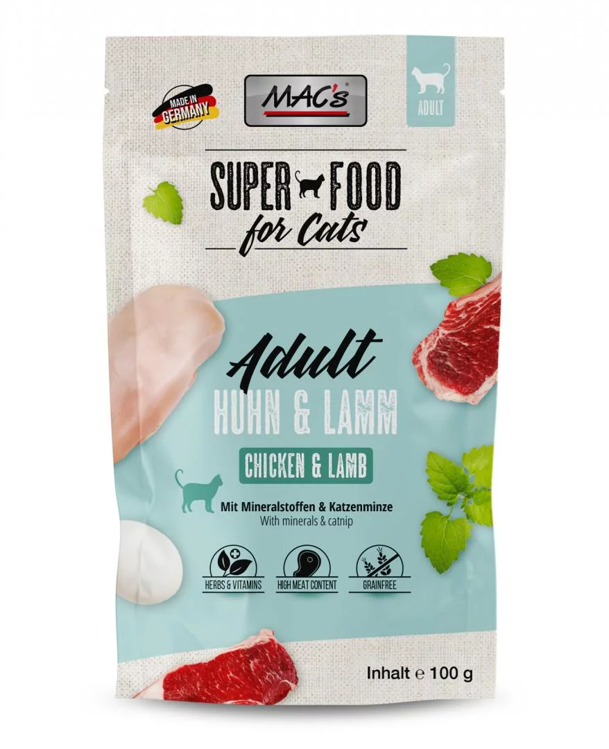 MAC's Cat kapsička pro kočky kuře a jehně s bylinkami 100 g