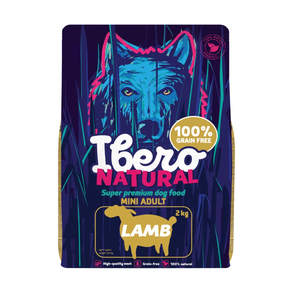 Ibero Grain Free Dog Mini Adult granule pro psy jehněčí 2 kg