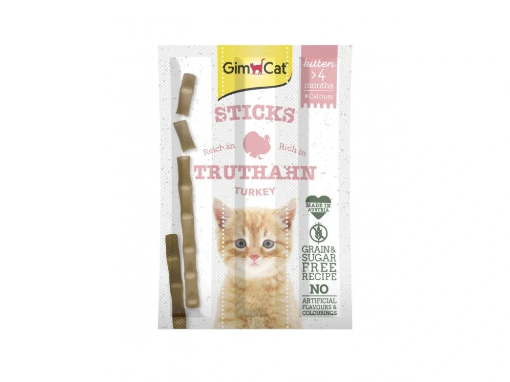 Gimcat Sticks Kitten krocan+calcium 3ks