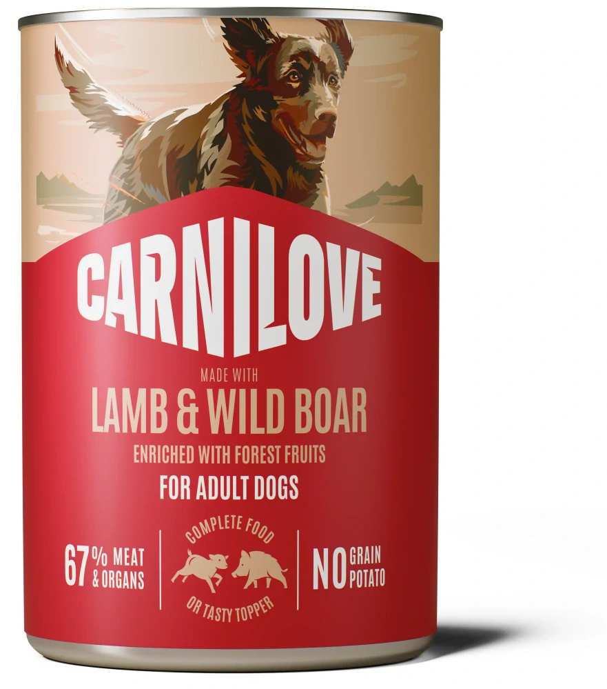 Carnilove Wild Meat konzerva pro psy jehně, divočák 400 g