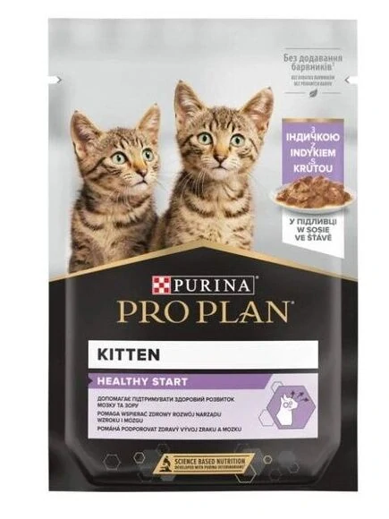 Pro Plan Kitten Healthy Start kapsička pro koťata krůta ve šťávě 85 g