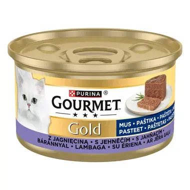 GOURMET™ Gold konzerva pro kočky paštika s jehněčím - 85 g