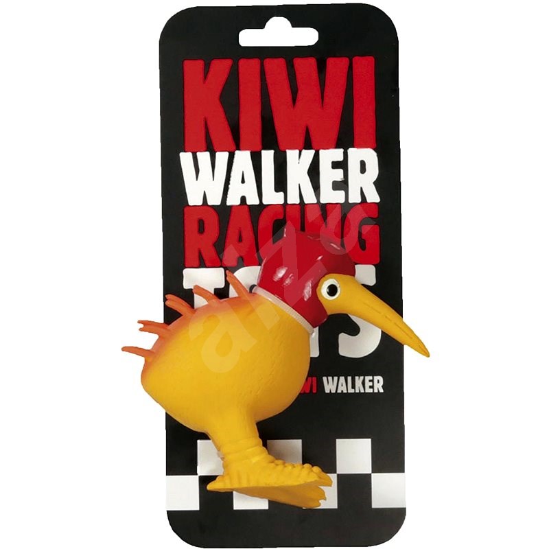 Kiwi Walker Latexová hračka pískací Racer Červená helma 10,5 cm