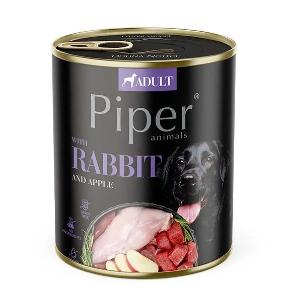Piper konzerva pro psy králík 800 g
