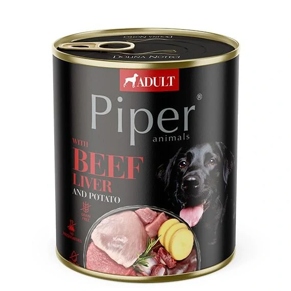 Piper konzerva pro psy hovězí játra s bramborami 800 g