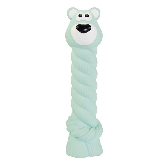 HipHop - Medvídek s latexovým lanem a chroupacím zvukem 15 cm, latex
