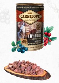 Carnilove Wild Meat konzerva pro psy jehně, divočák 400 g