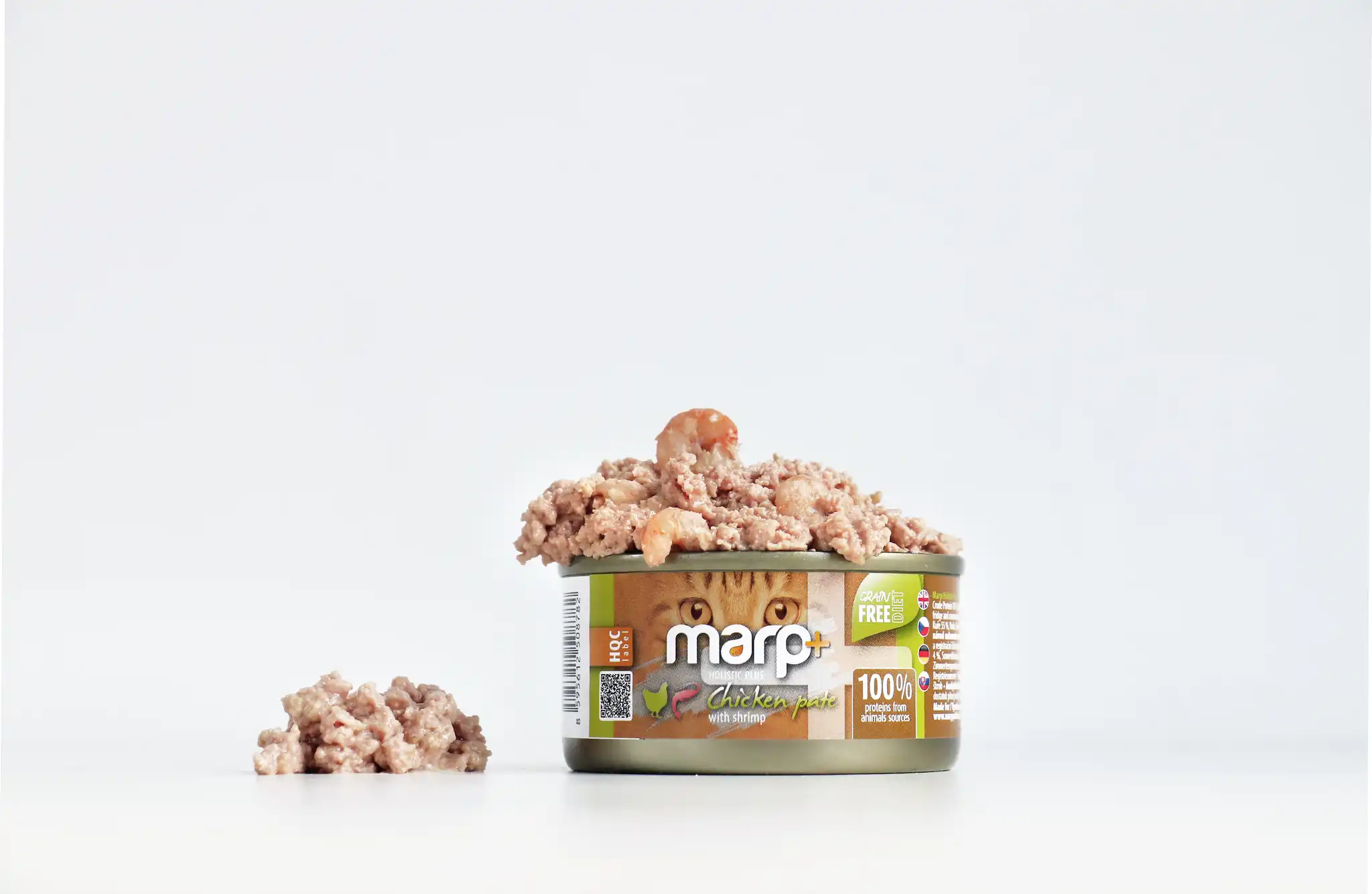 Marp Holistic Plus konzerva pro kočky kuřecí paté s krevetami 70 g