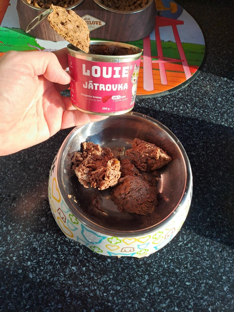 Louie Cat konzerva pro kočky s játry a prebiotiky 200 g
