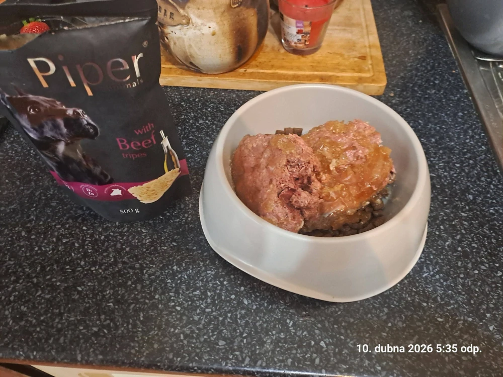 Piper kapsička pro psy hovězí dršťky 500 g