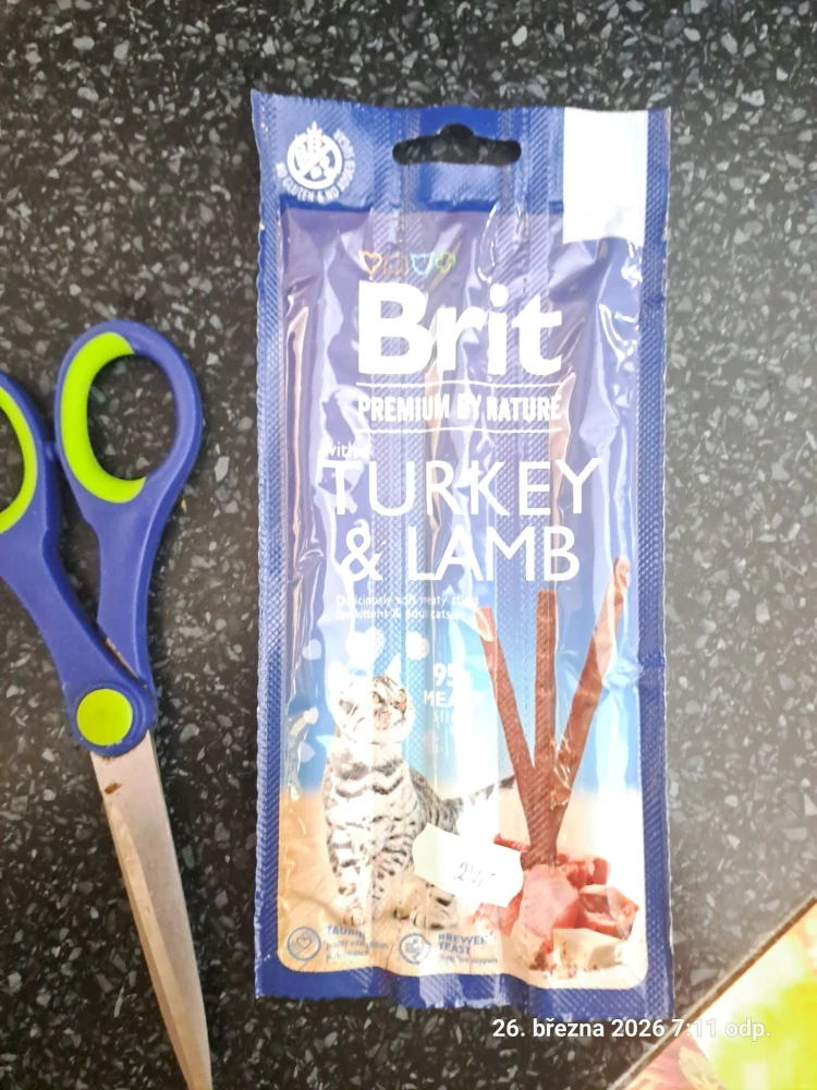 Brit Premium by Nature Cat Sticks with Turkey & Lamb 15 g