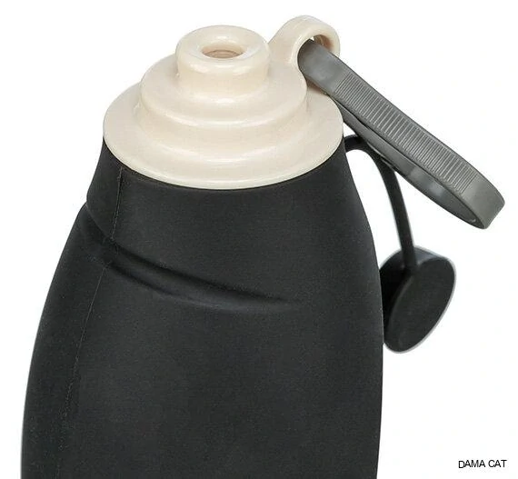 Lahev na vodu se sklopnou silikonovou miskou, 0.55 l, plast/silikon