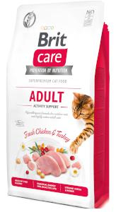 Brit Care Cat Adult Activity Support kuře GF granule pro kočky  2 kg