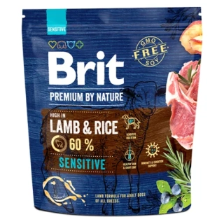 Brit Premium by Nature Sensitive granule pro psy jehněčí 3 kg