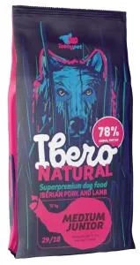 Ibero Natural Dog Medium Junior granule pro štěňata vepřové 3 kg