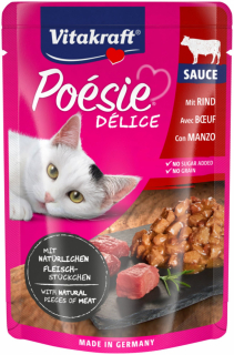 Vitakraft Cat Poésie DéliSauce kapsička pro kočky hovězí 85 g