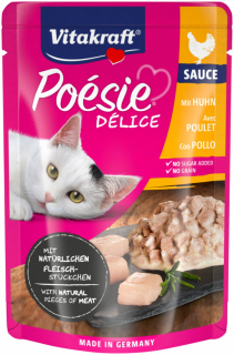Vitakraft Cat Poésie DéliSauce kapsička pro kočky kuřecí 85 g