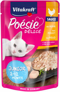 Vitakraft Cat Poésie DéliSauce Junior kapsička pro koťata kuřecí 85 g