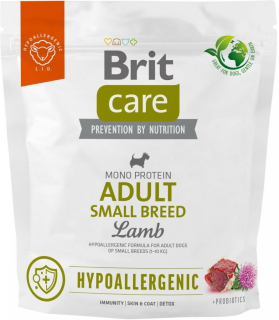 Brit Care Hypoallergenic Adult Small Breed granule pro psy jehněčí 1 kg