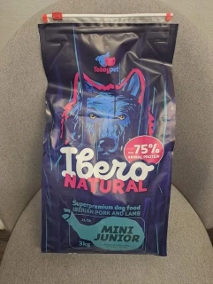 Ibero Natural Dog Mini Junior granule pro štěňata vepřové 3 kg