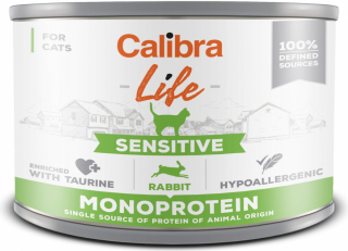 Calibra Cat Life Sensitive konzerva pro kočky s králíkem 200 g