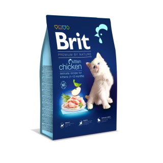 Brit Premium by Nature Cat Kitten kuře granule pro koťata 8 kg