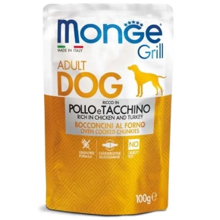 Monge Grill kapsička pro psy kuře a krůta 100 g