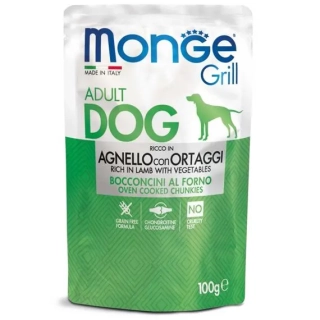 Monge Grill kapsička pro psy jehněčí se zeleninou 100 g