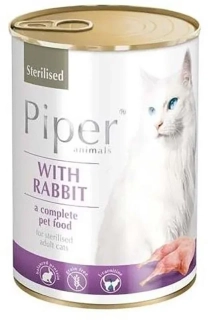 Piper Cat konzerva pro sterilizované kočky s králíkem 400 g