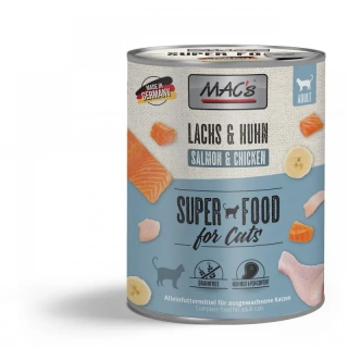 MAC's Cat konzerva pro kočky s lososem a kuřetem 400 g