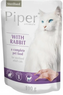 Piper Cat kapsička pro sterilizované kočky králík 100 g