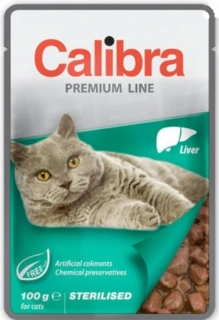 Calibra Cat kapsička Premium pro sterilizované kočky s játry 100 g